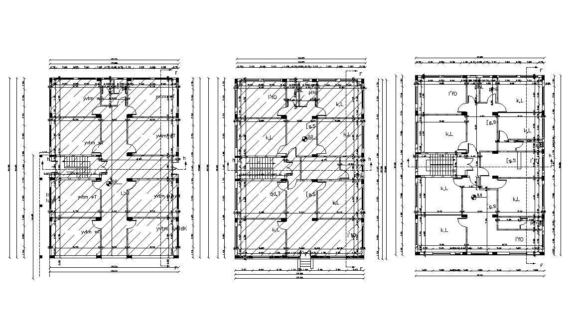 Apartment Working Layout Architecture Plan