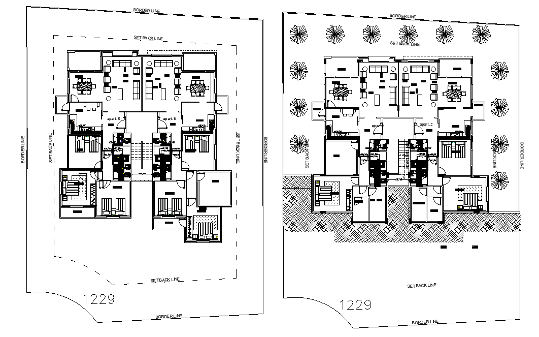 Apartment plan is given in this Autocad drawing file. Download now.