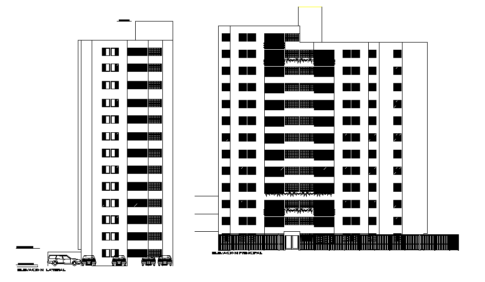 Apartment section drawing specified in this CAD file. Download 2d autocad drawing file.