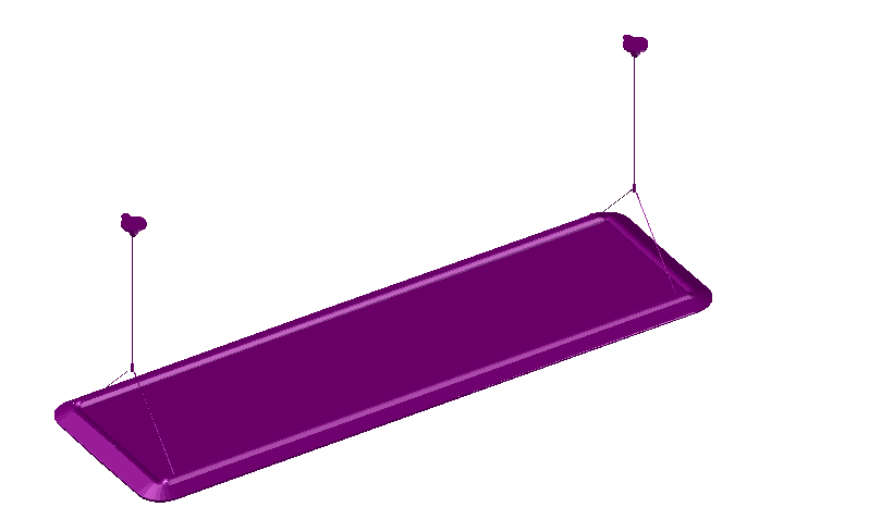 Apparatus rectangular shape 3d view dwg file