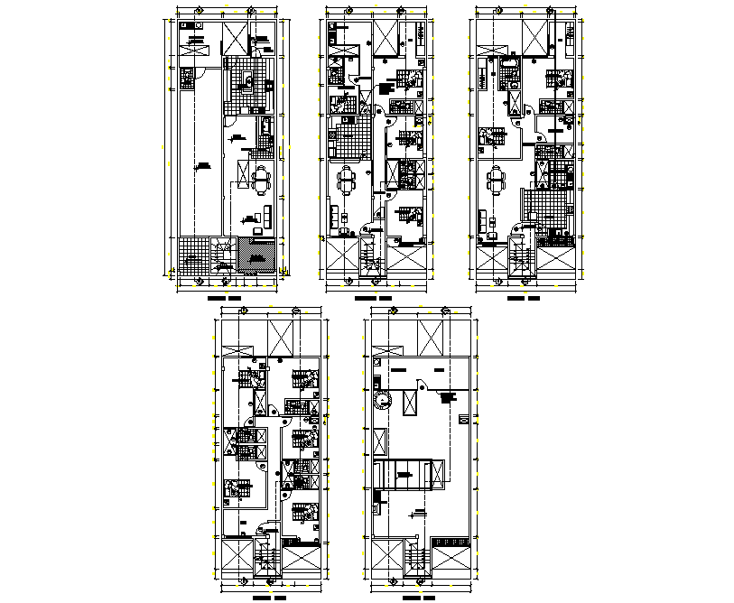 Application family housing plan autocad file