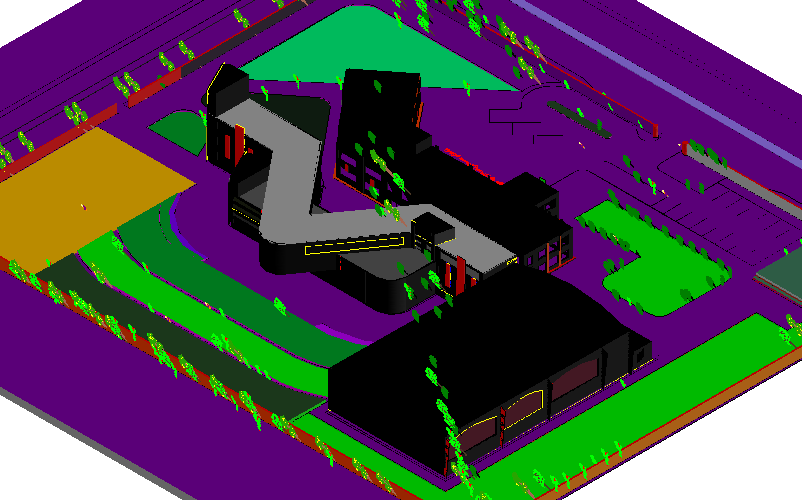 Arabi art design view of house 3d design dwg file