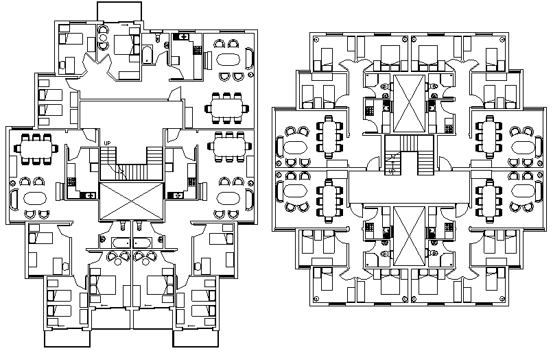 Architect design house plan dwg file