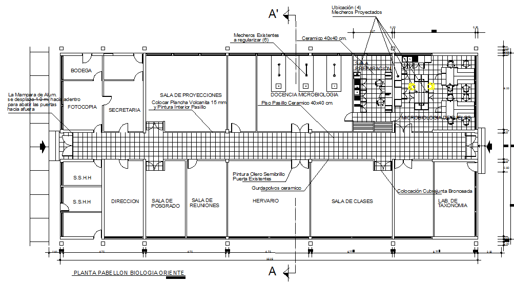 Architect design plan detail dwg file