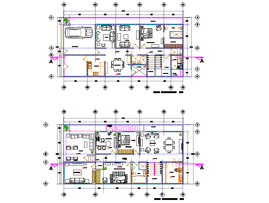 Architect house plan detail layout file