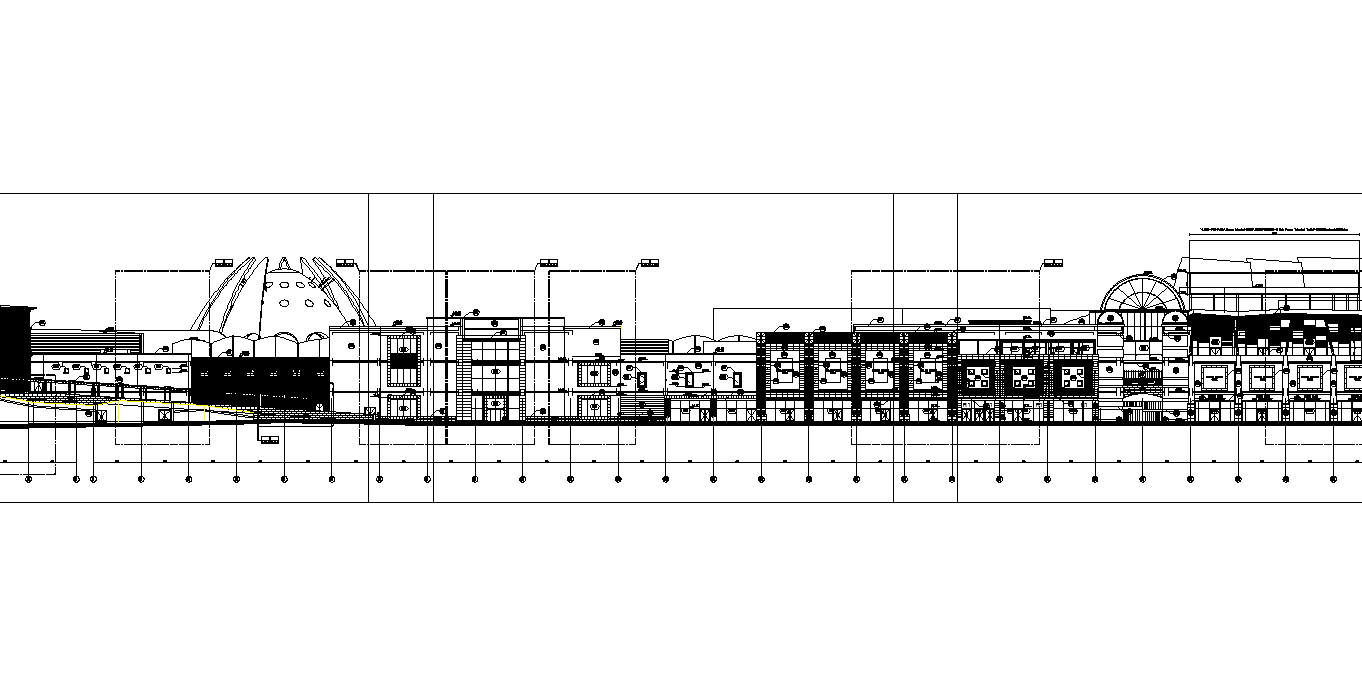 Architect shopping plan detail dwg file