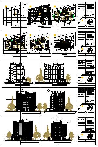 Architectural Residential building design drawing