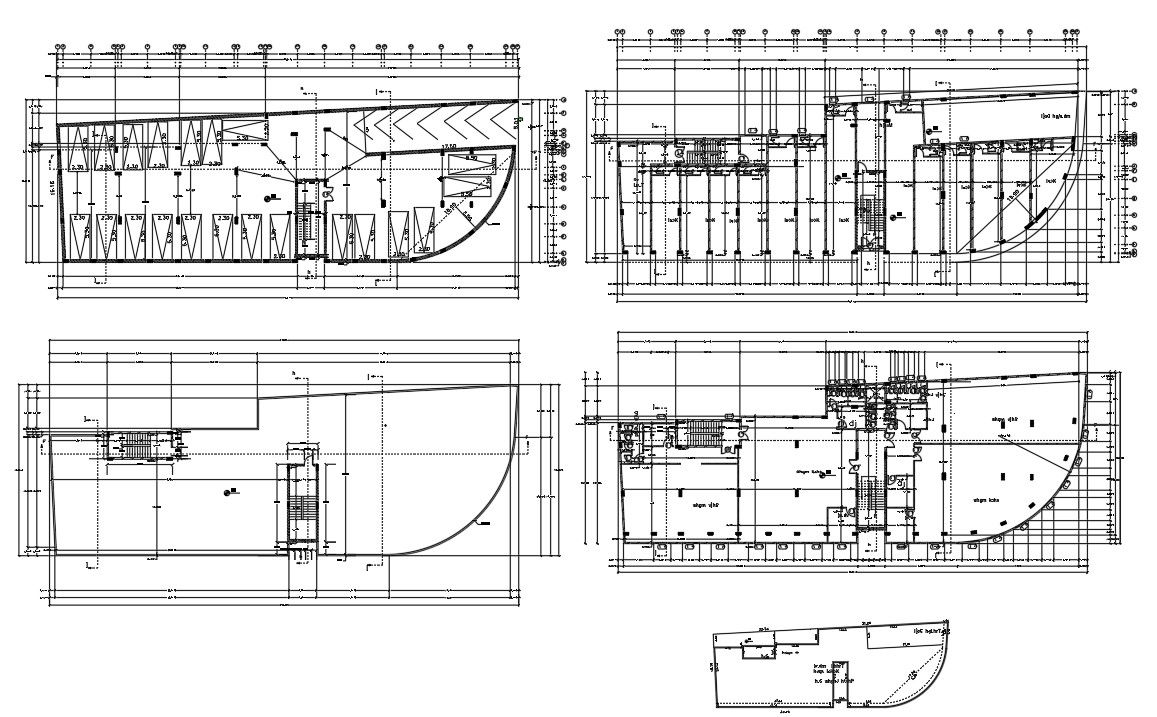 Architectural Commercial Building Parking Layout Floor Plan
