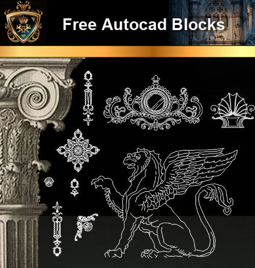 Architectural Decoration Elements CAD Blocks 1