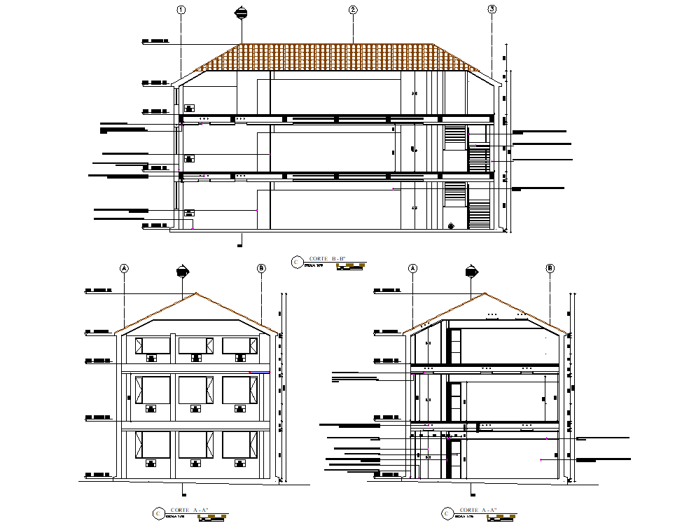 Home Building Design In AutoCAD File