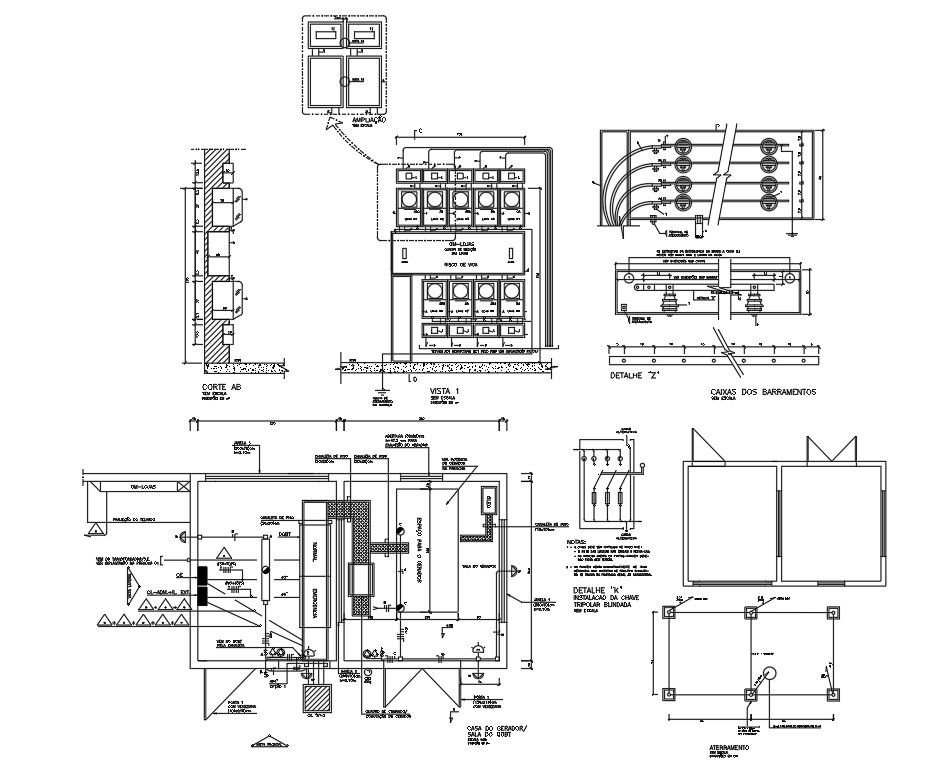 Electrical Installation Layout Design for Architects in DWG File