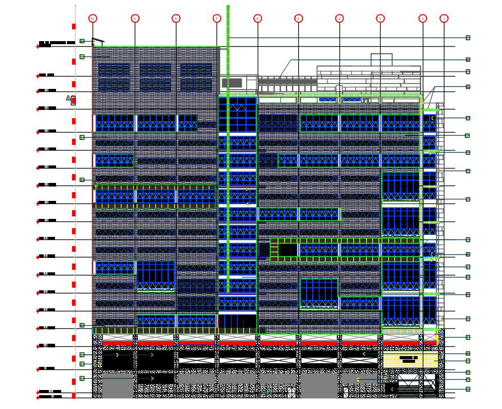Architectural Elevation Design DWG File