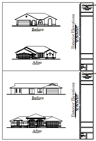 Architectural Elevation design drawing