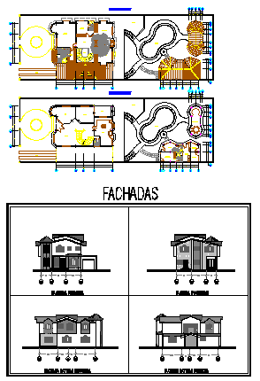 Architectural House design drawing