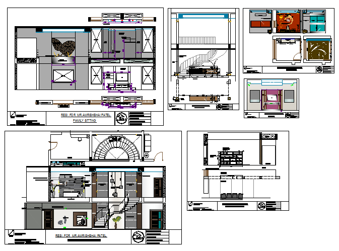 Architectural House project design drawing