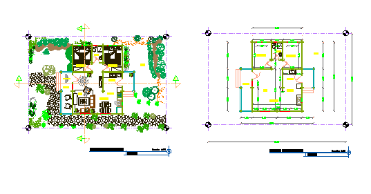 Architectural Layout design drawing of House design