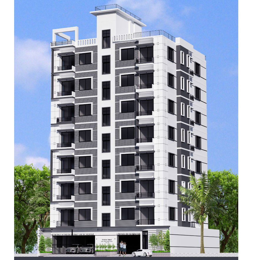 Architectural Exterior Apartment Design JPEG Khulshi Project Idea