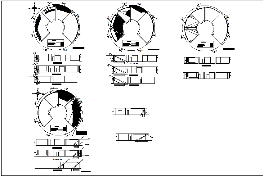 Architectural astronomical instrument Structure dwg file