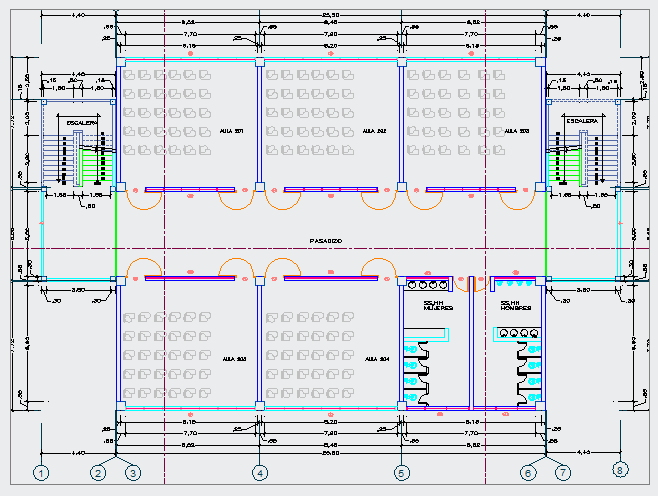 Architectural design of Higher institute design drawing