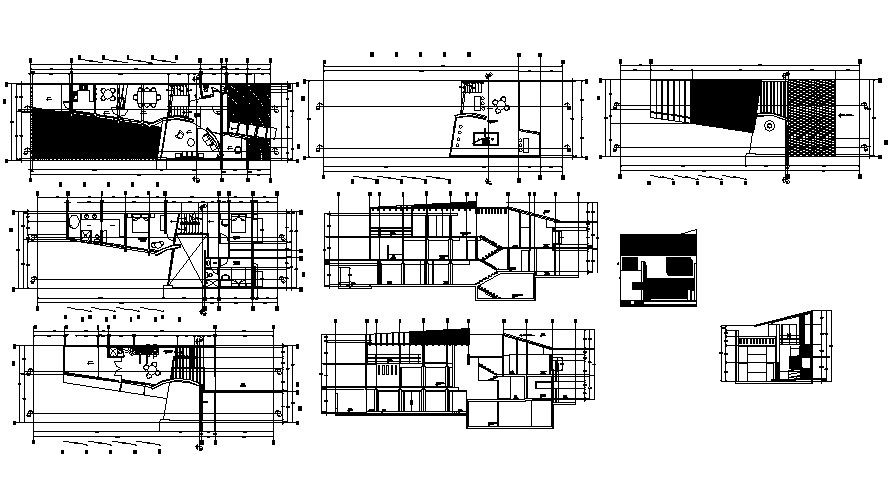 Bungalow Elevation In DWG File