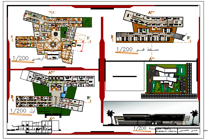 Architectural drawing of Emergency Hospital design drawing