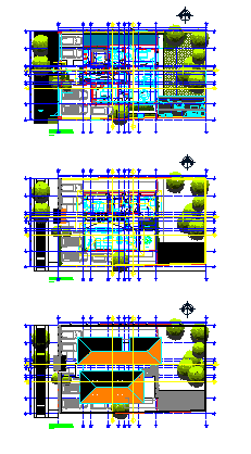 Architectural layout of Residential house design drawing