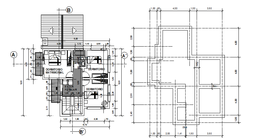 Architectural layout plan of building