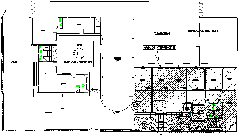 Architectural layout plan of building
