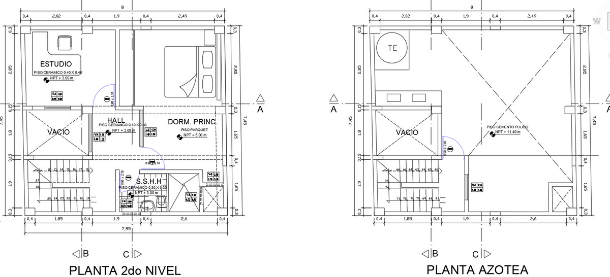 Architectural layout plan of house
