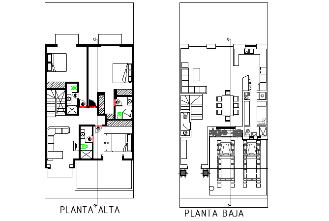 Architectural layout plan of house