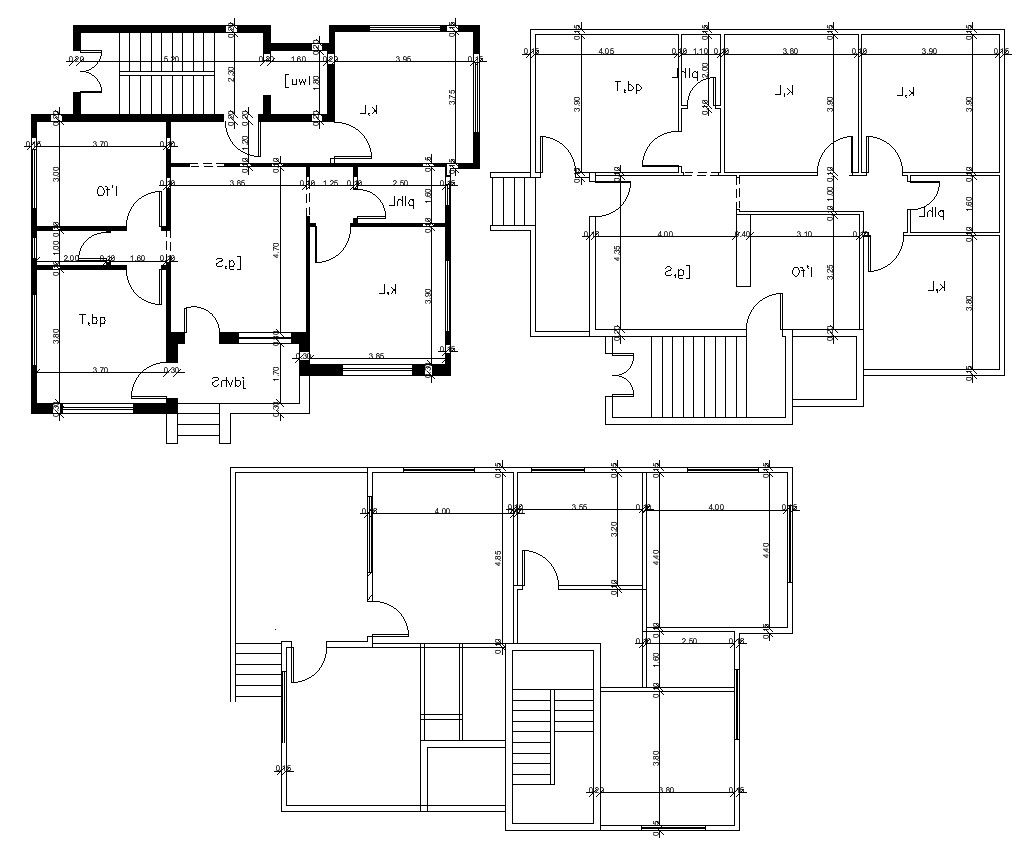 Architectural plan Of Lavish Bungalow Design With Dimension DWG