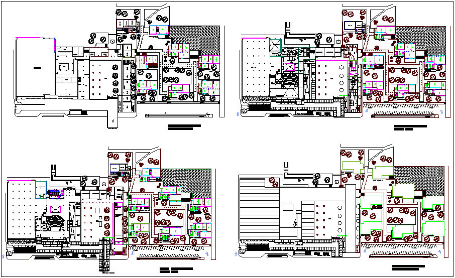 Architectural plan for faculty of architecture dwg file