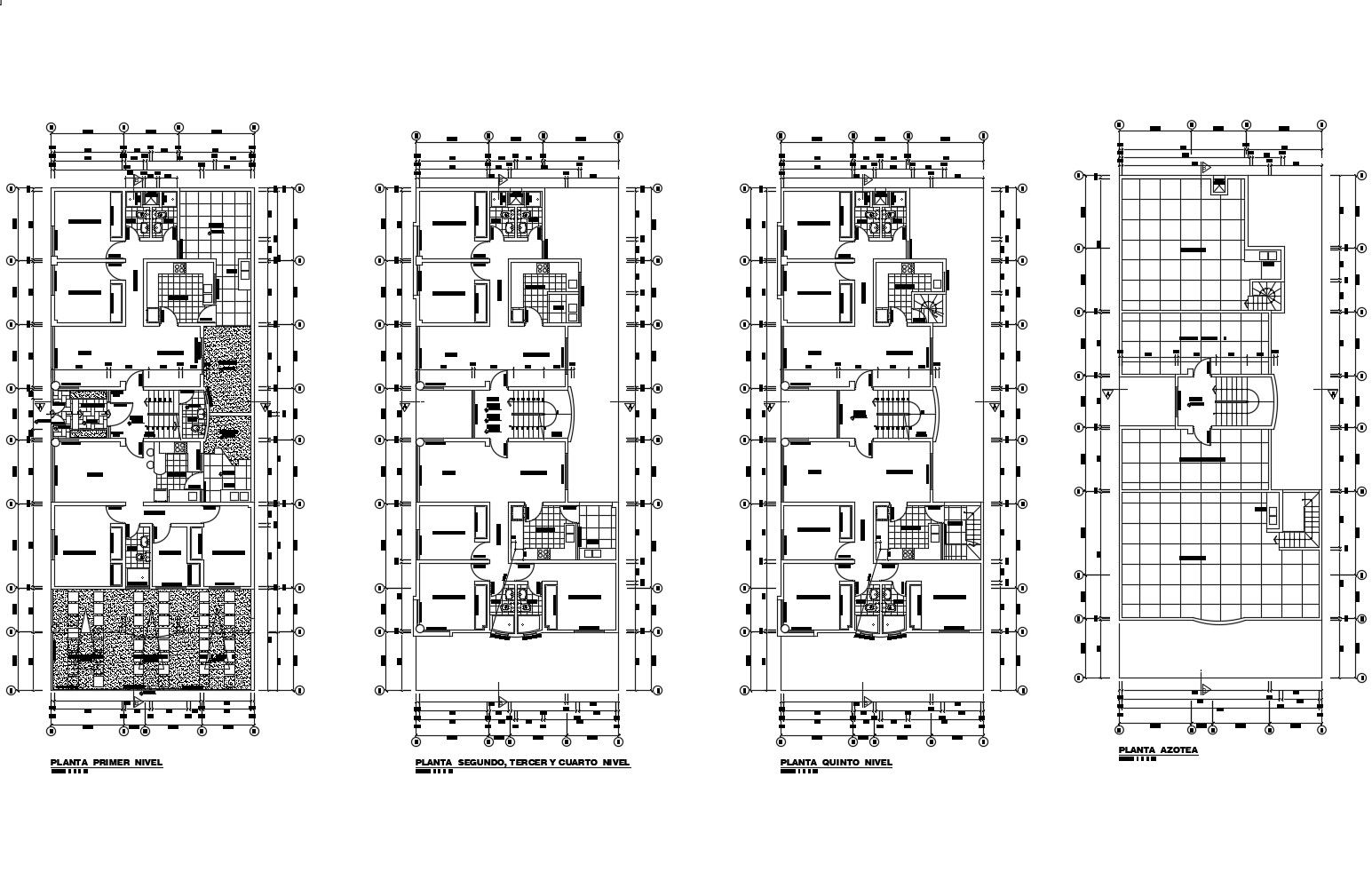 Architectural plan of Apartment with detail dimension in dwg file