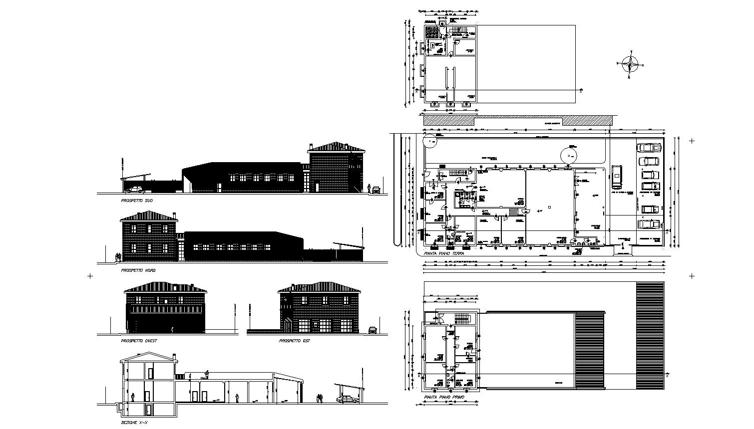 Small Building Plan In AutoCAD File