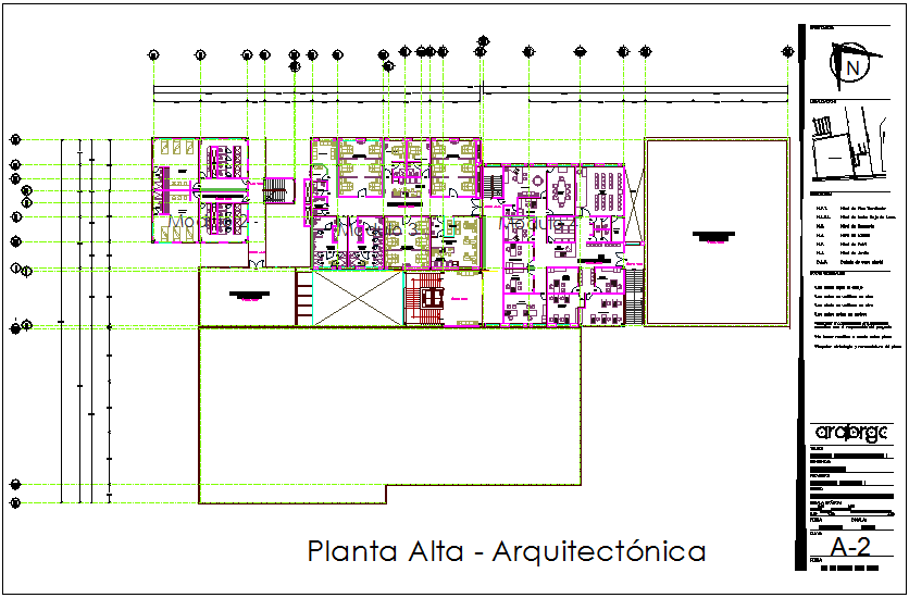 Architectural plan of hospital dwg file
