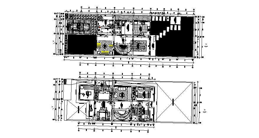 Modern Villa Plan In DWG File