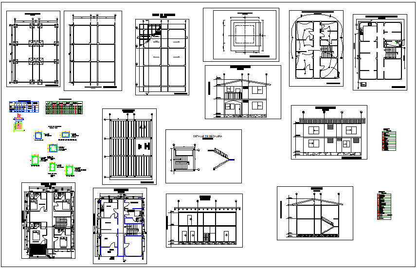 Architectural plan of house with door and window,electrical and sanitary view dwg file