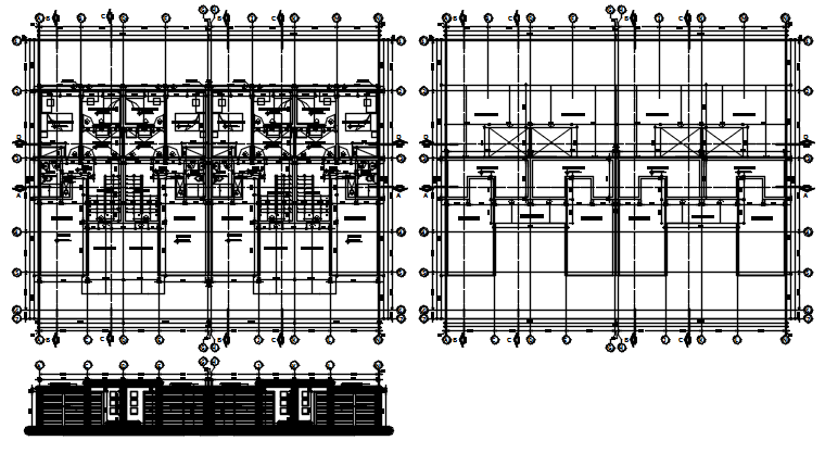 Architectural plan of the house with detail dimension in AutoCAD