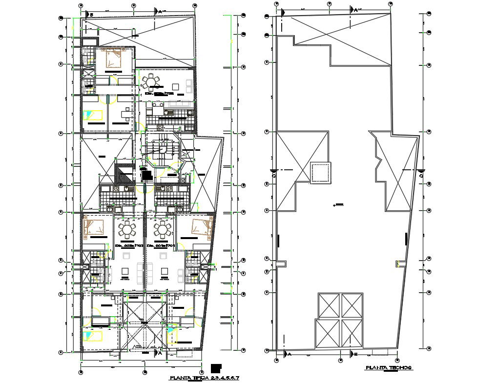 Architectural Final Plan Of Apartment CAD Drawing