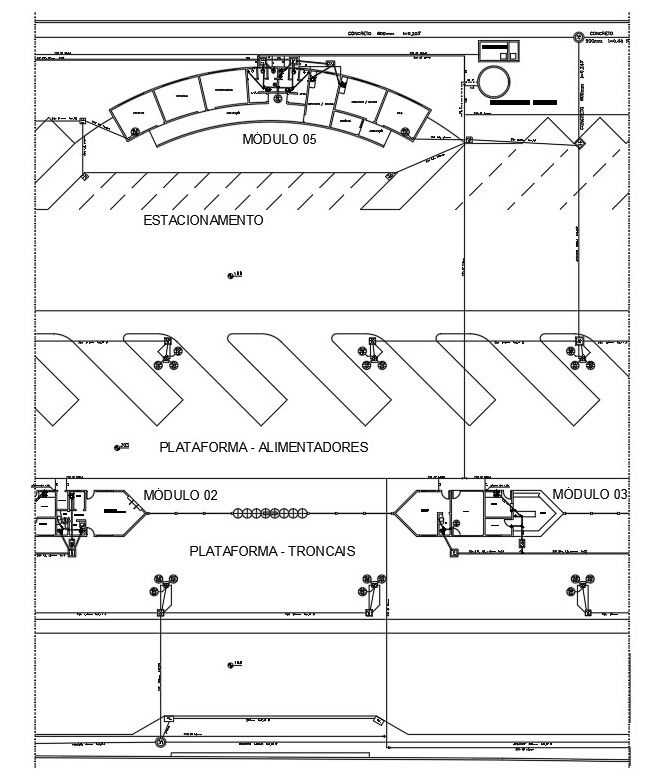 Architectural detailed AutoCAD Drawing of the Bus terminal section details.Download the AutoCAD DWG file.