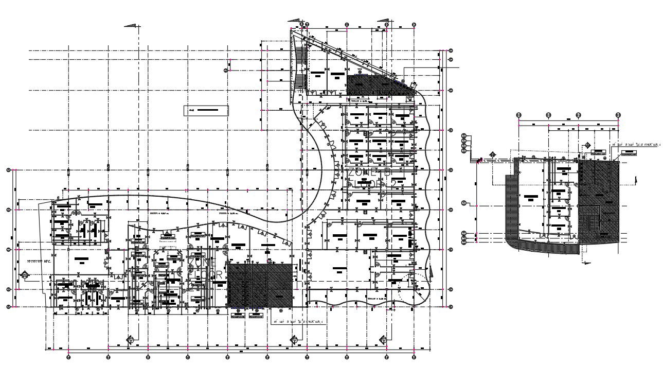Architectural floor plan drawing of the school building is given in this AutoCAD Drawing. Download the AutoCAD 2D DWG file.