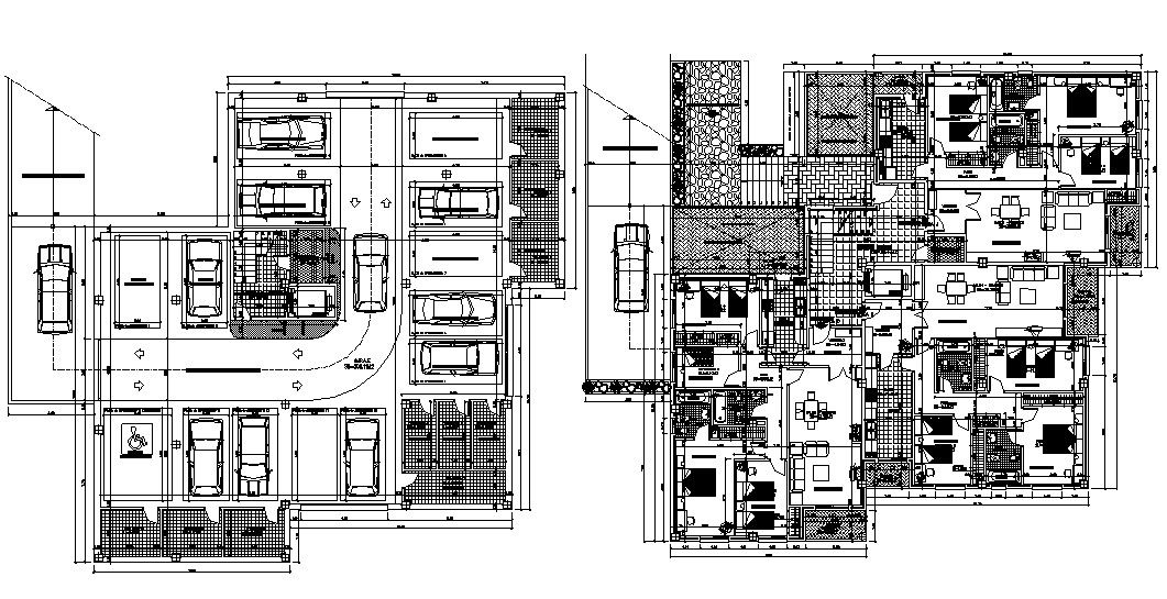 Architecture Apartment Plan DWG File