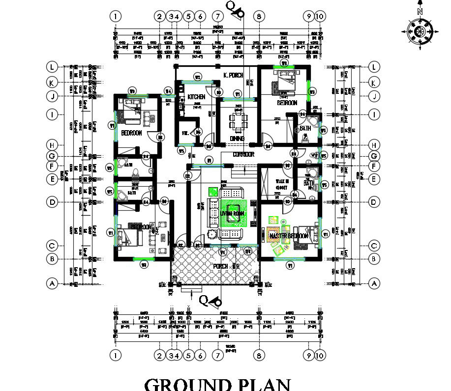 Architecture Complete Drawing DWG File