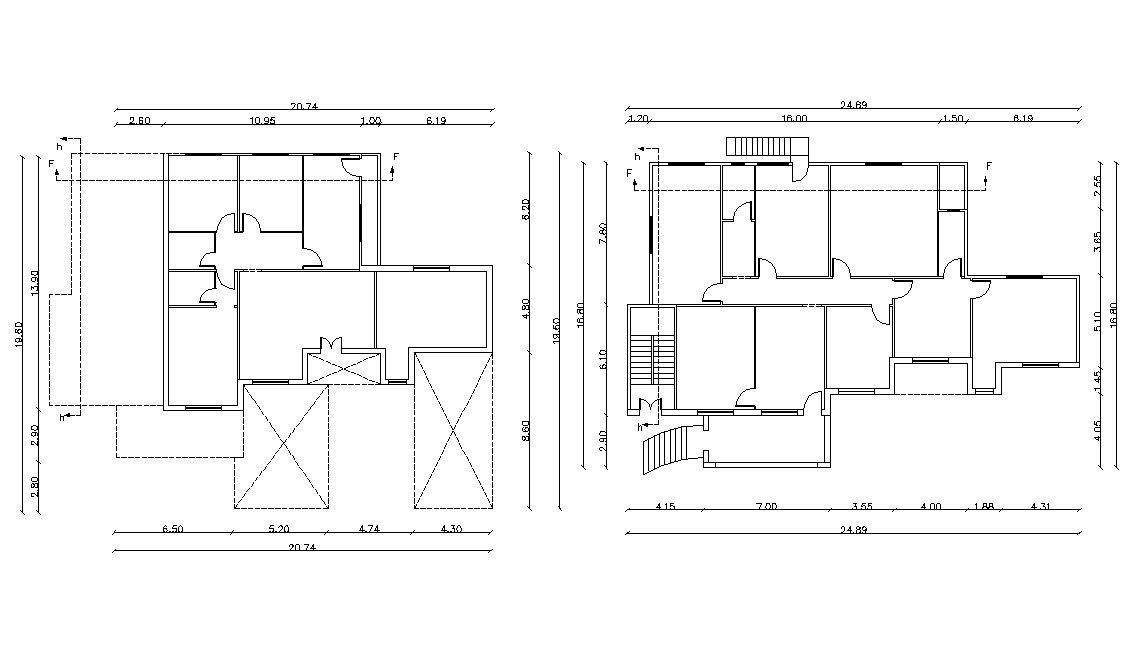 Architecture Floor Plan AutoCAD Drawing House Project