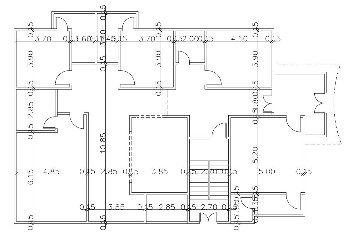 Architecture House Ground Floor Plan Design DWG