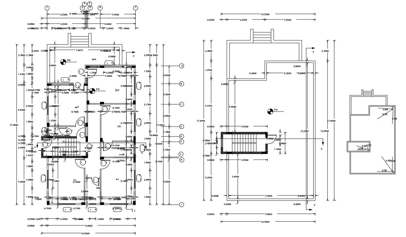 Architecture House Plan Design AutoCAD Drawing
