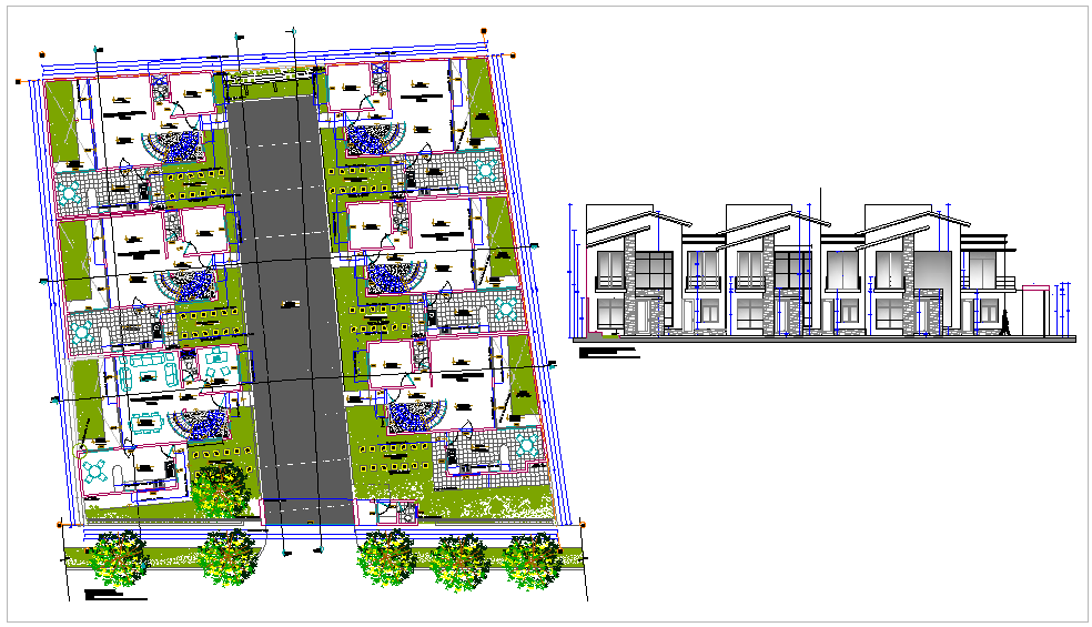 Architecture house project design view