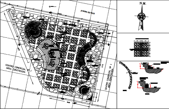 Architecture plan detail dwg file