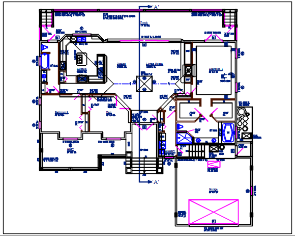 Architecture plan details of the dwg file