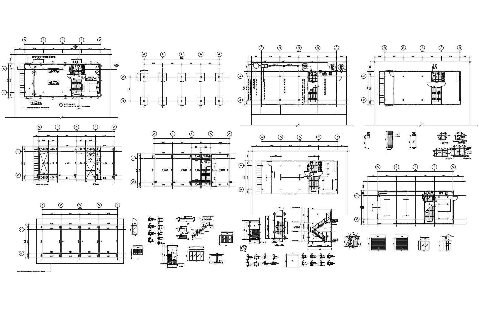 Architecture plan of house 15.80mtr x 7mtr of dwg file